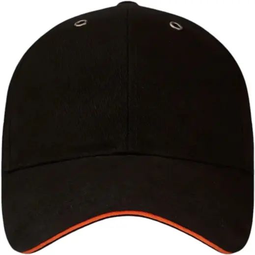 FWRD Classic Sandwich Cap Black-Orange Front